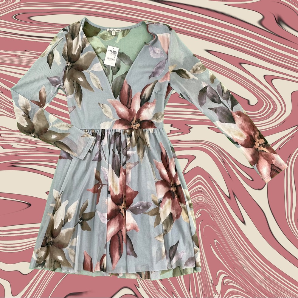 Brand New floral mesh spring dress 50% off!